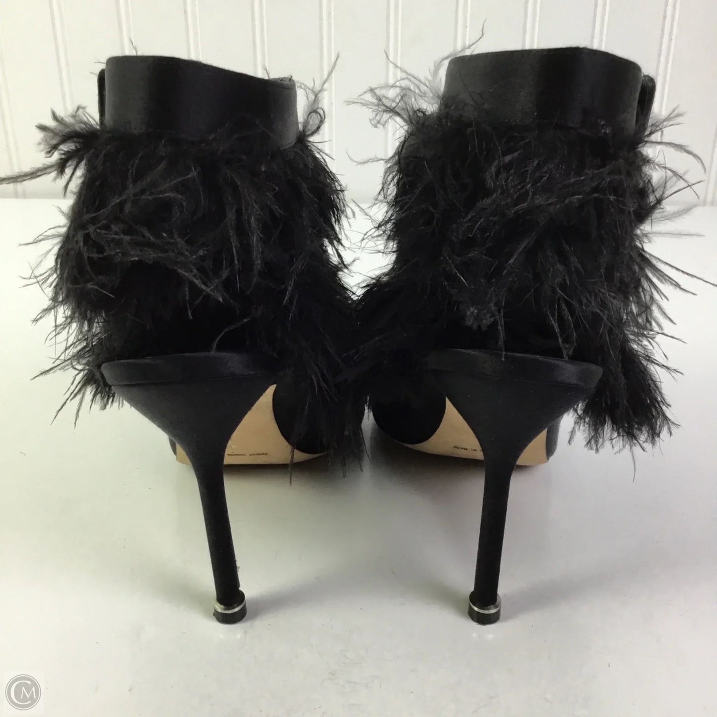 Shoes Luxury Designer By Manolo Blahnik In Black, Size: 7.5