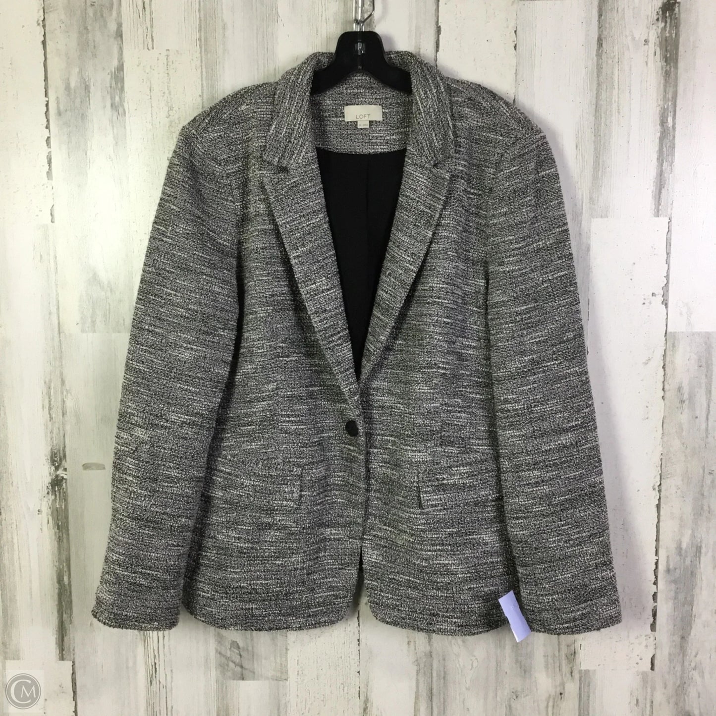 Blazer By Loft In White, Size: 1x