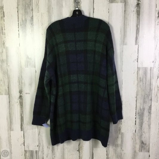 Sweater Cardigan By Loft In Green, Size: Xxl