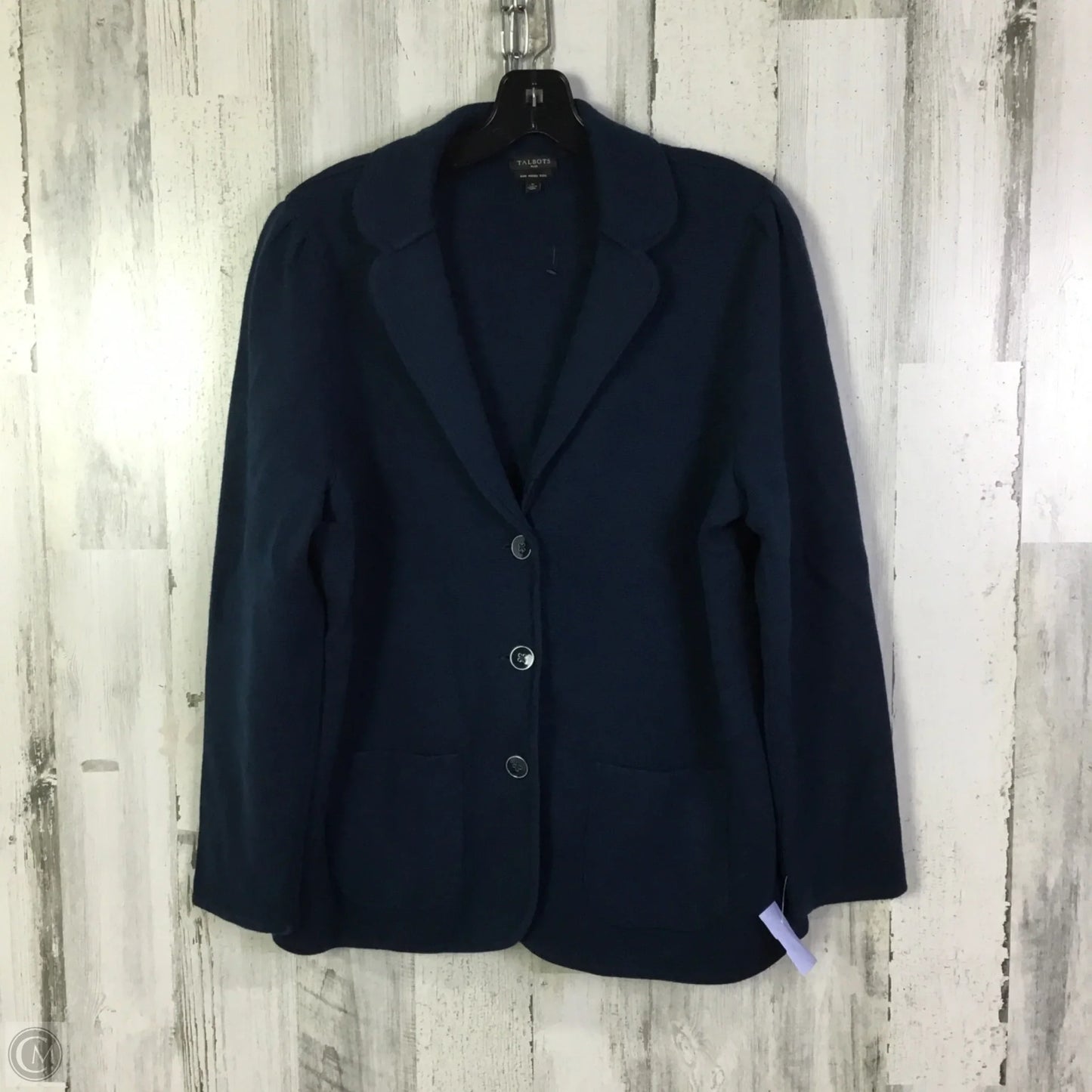 Sweater Cardigan By Talbots In Blue, Size: Xl