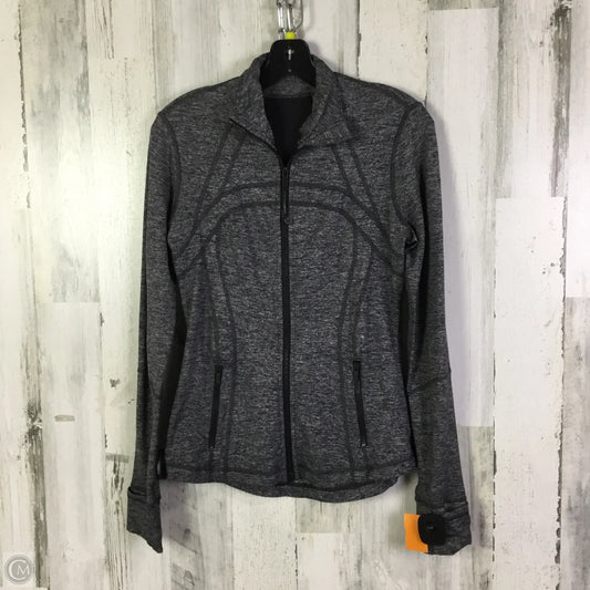 Athletic Jacket By Lululemon In Grey, Size: 8