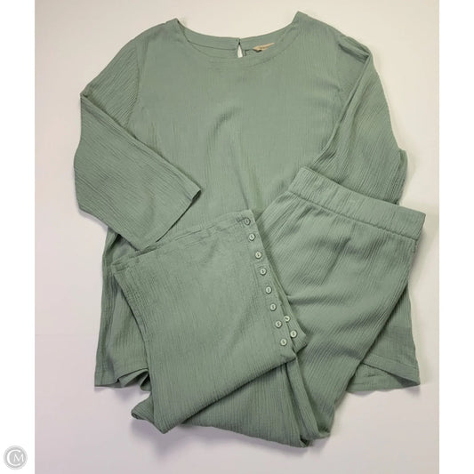 Lounge Set Pants By Soft Surroundings In Green, Size: 3x