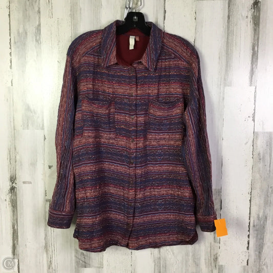 Top Long Sleeve By Pilcro In Multi-colored, Size: Xl