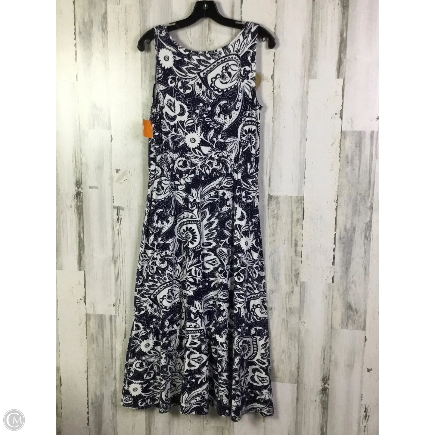 Dress Casual Maxi By Talbots In Navy, Size: Mp