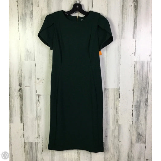 Dress Work By Calvin Klein In Green, Size: M