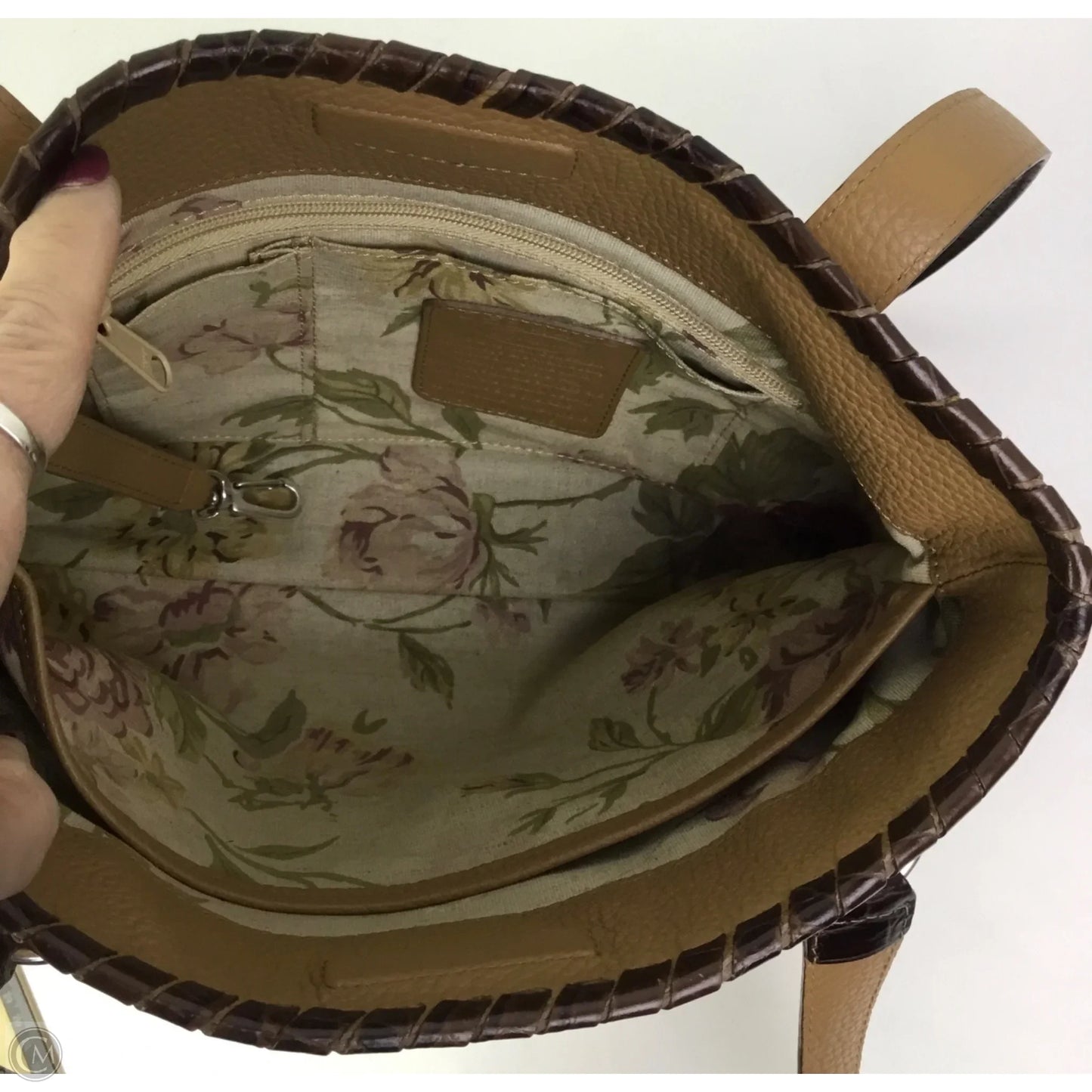 Handbag Leather By Brighton, Size: Medium