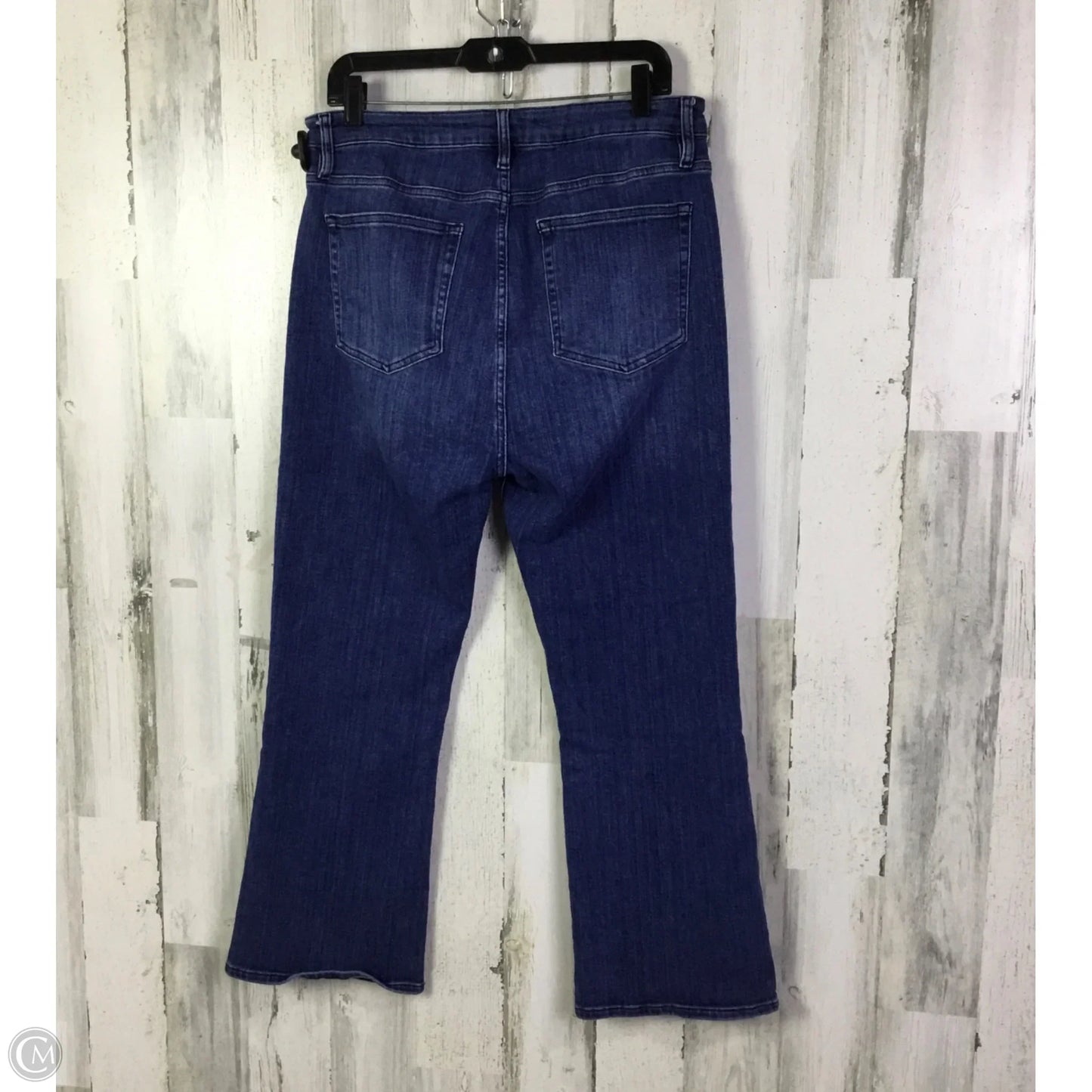 Jeans Straight By Frame In Blue Denim, Size: 14