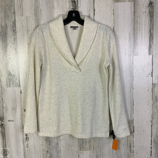 Sweatshirt Collar By Talbots In Cream, Size: Xs