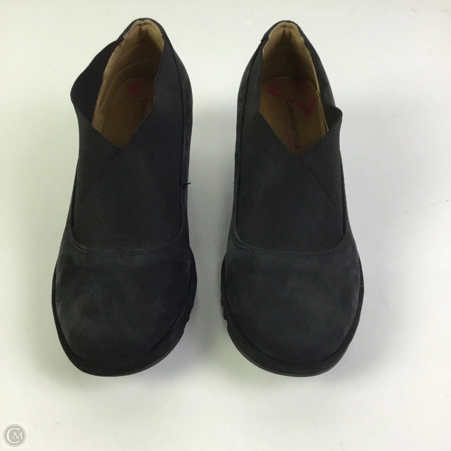 Shoes Heels Wedge By Comfortiva In Black, Size: 7.5