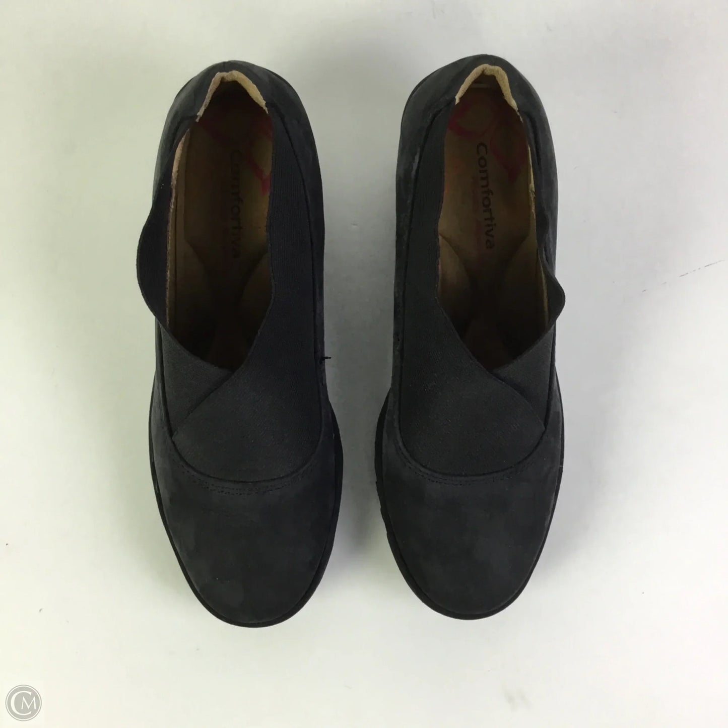 Shoes Heels Wedge By Comfortiva In Black, Size: 7.5