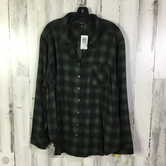 Top Long Sleeve By Torrid In Green, Size: 2x
