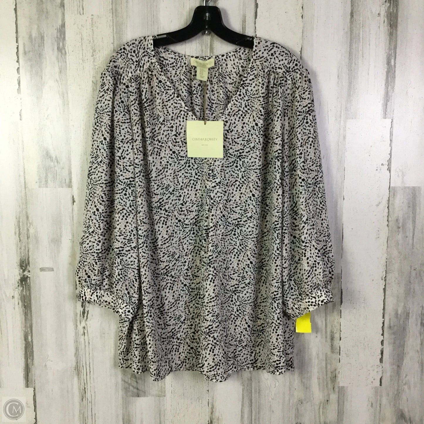 Top Long Sleeve By Cynthia Rowley In White, Size: 3x