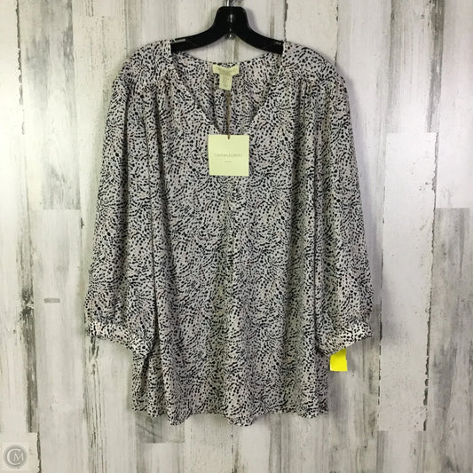 Top Long Sleeve By Cynthia Rowley In White, Size: 3x