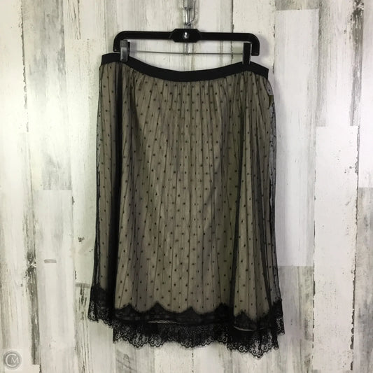 Skirt Midi By Worthington In Black, Size: 16