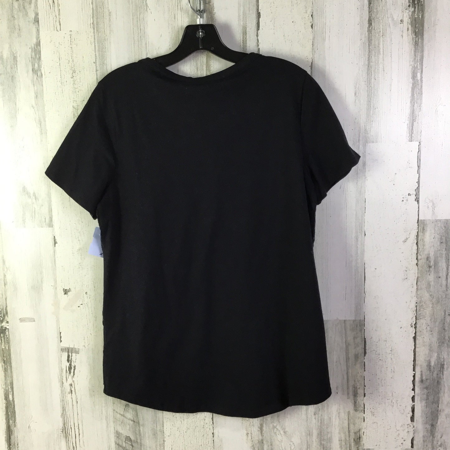 Top Short Sleeve By Rafaella In Black, Size: L