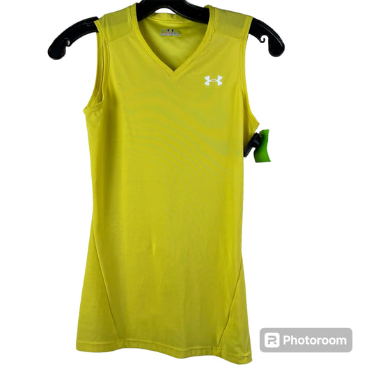 Yellow Athletic Tank Top Under Armour, Size S