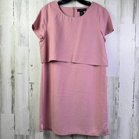 Pink Dress Casual Short Tahari By Arthur Levine, Size M