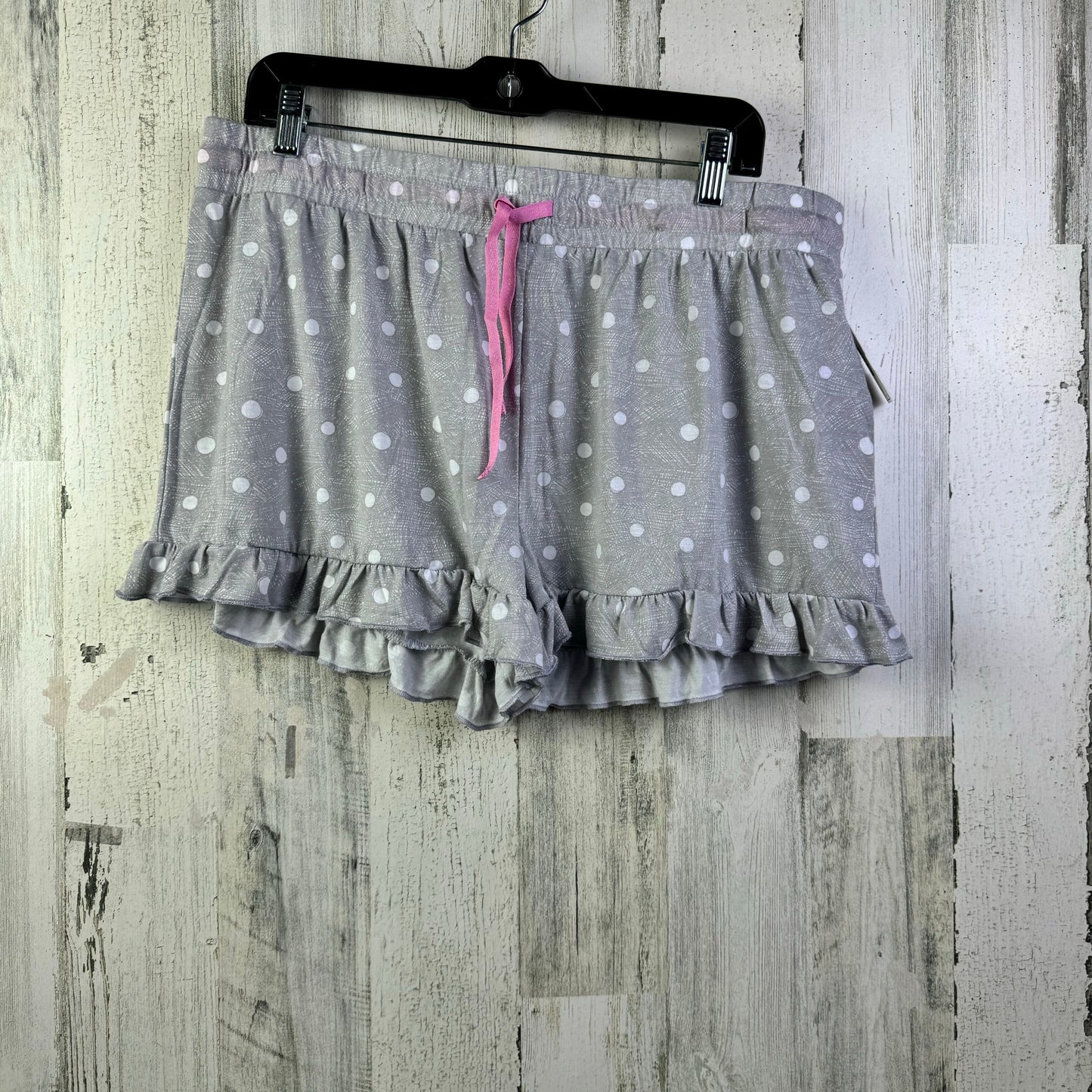 Lounge Set Shorts By Splendid In Grey & White, Size: Xl