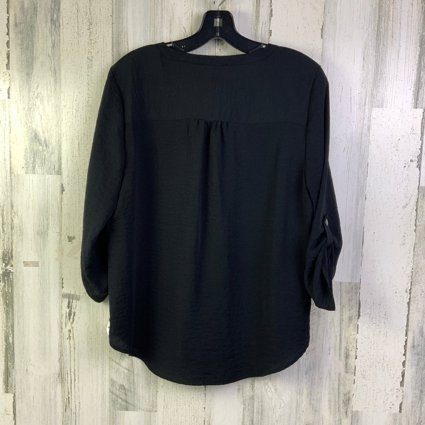 Top 3/4 Sleeve By Maurices In Black, Size: M