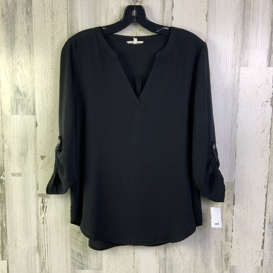 Top 3/4 Sleeve By Maurices In Black, Size: M