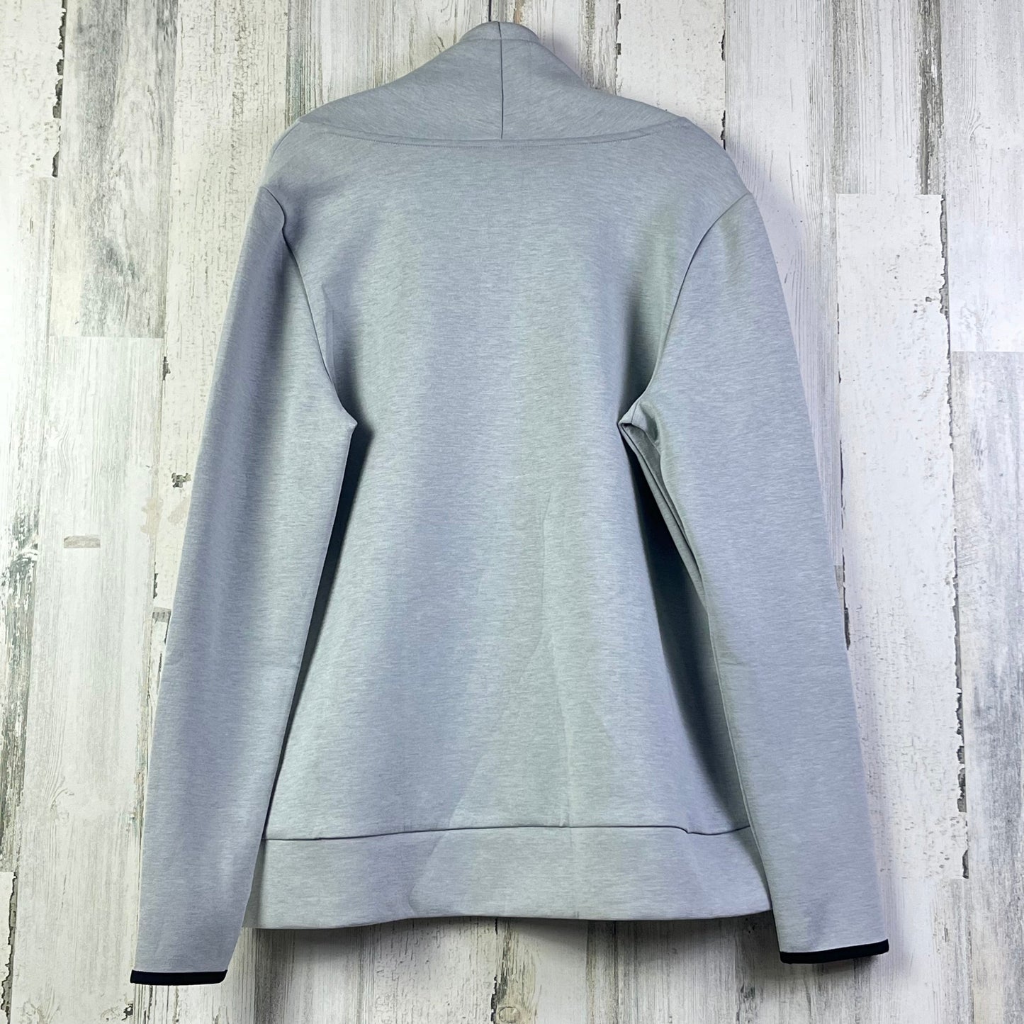 Athletic Top Long Sleeve Collar By Champion In Grey, Size: L