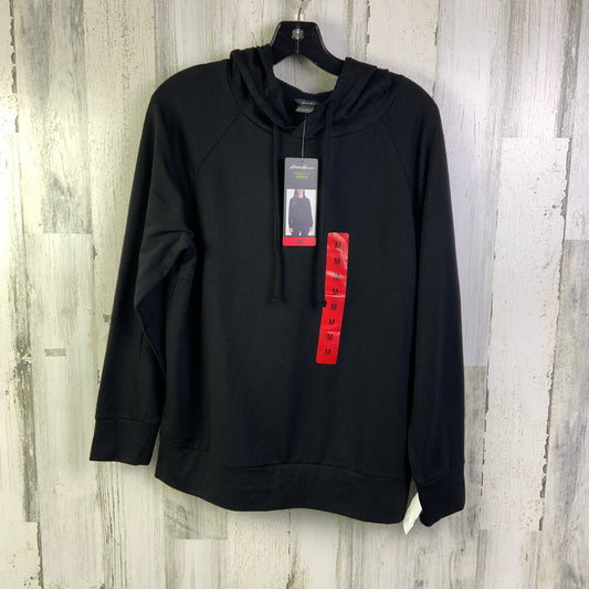 Sweatshirt Hoodie By Eddie Bauer In Black, Size: M