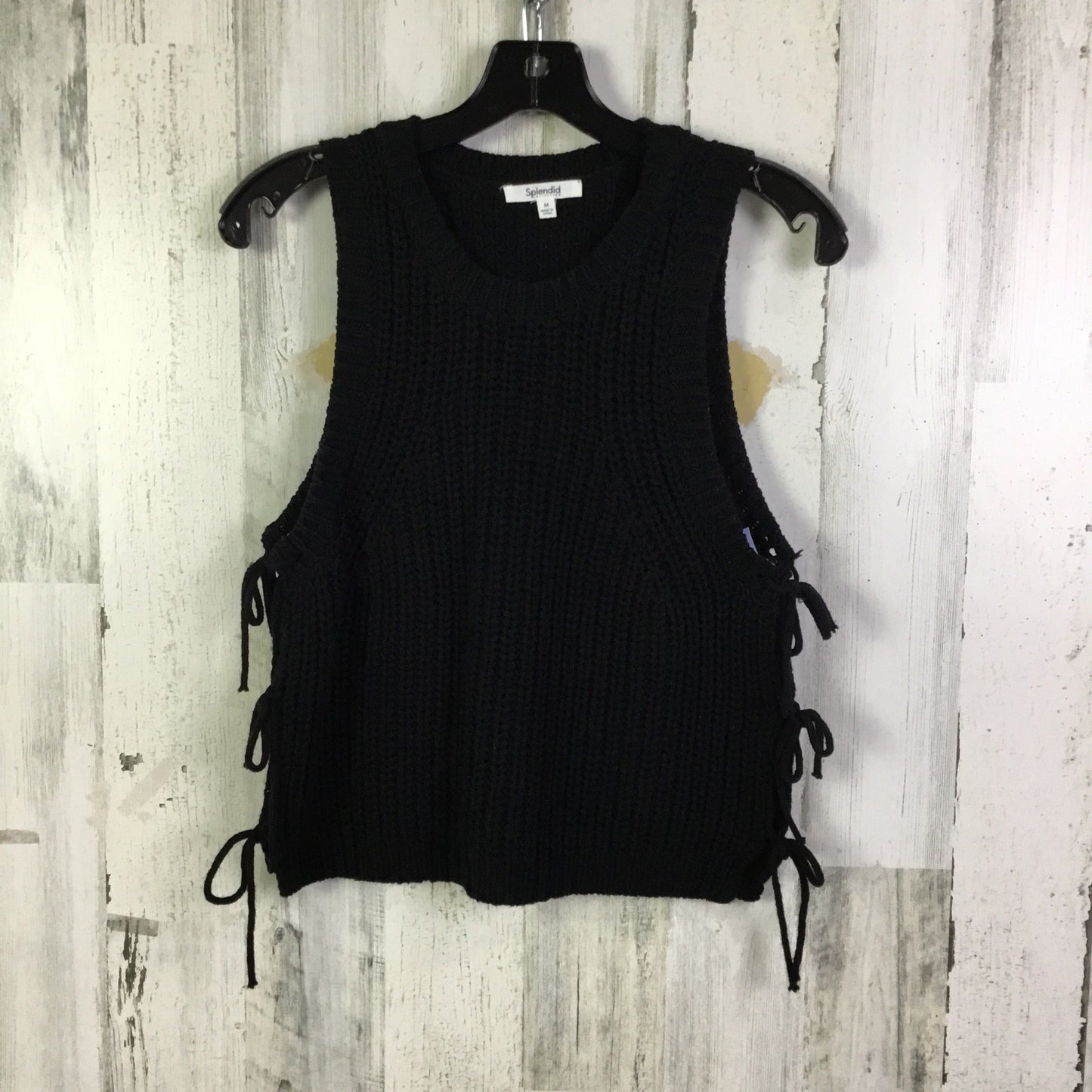 Vest Sweater By Splendid In Black, Size: M