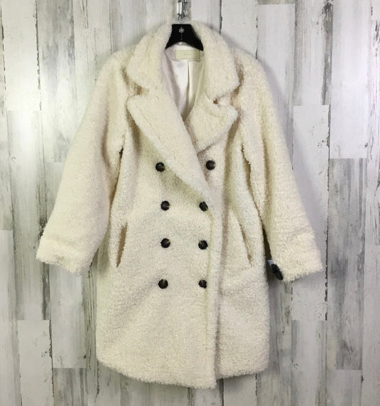 Coat Faux Fur & Sherpa By Blanknyc In Cream, Size: S