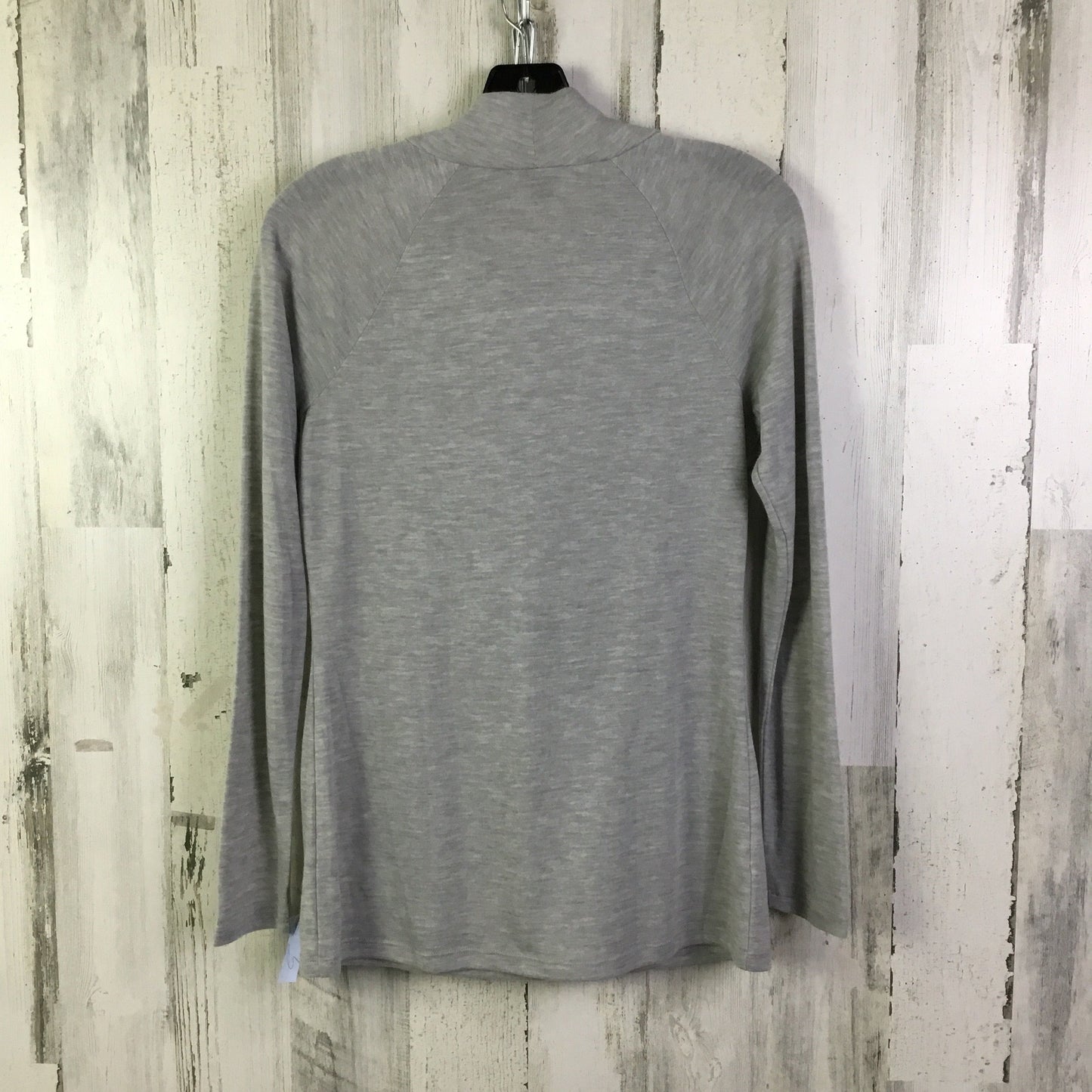 Top Long Sleeve Basic By Ann Taylor In Grey, Size: S