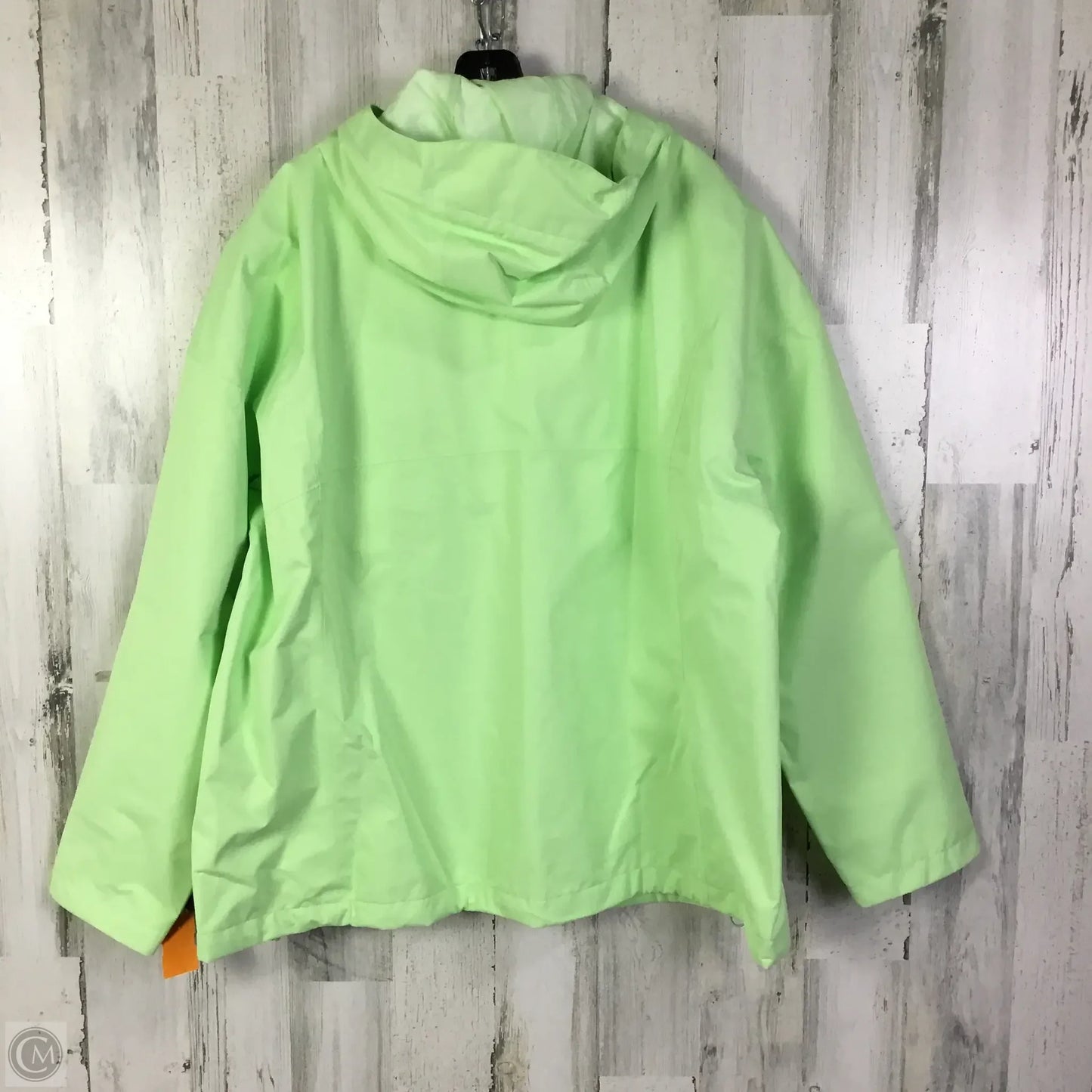 Coat Raincoat By Columbia In Green, Size: 2x