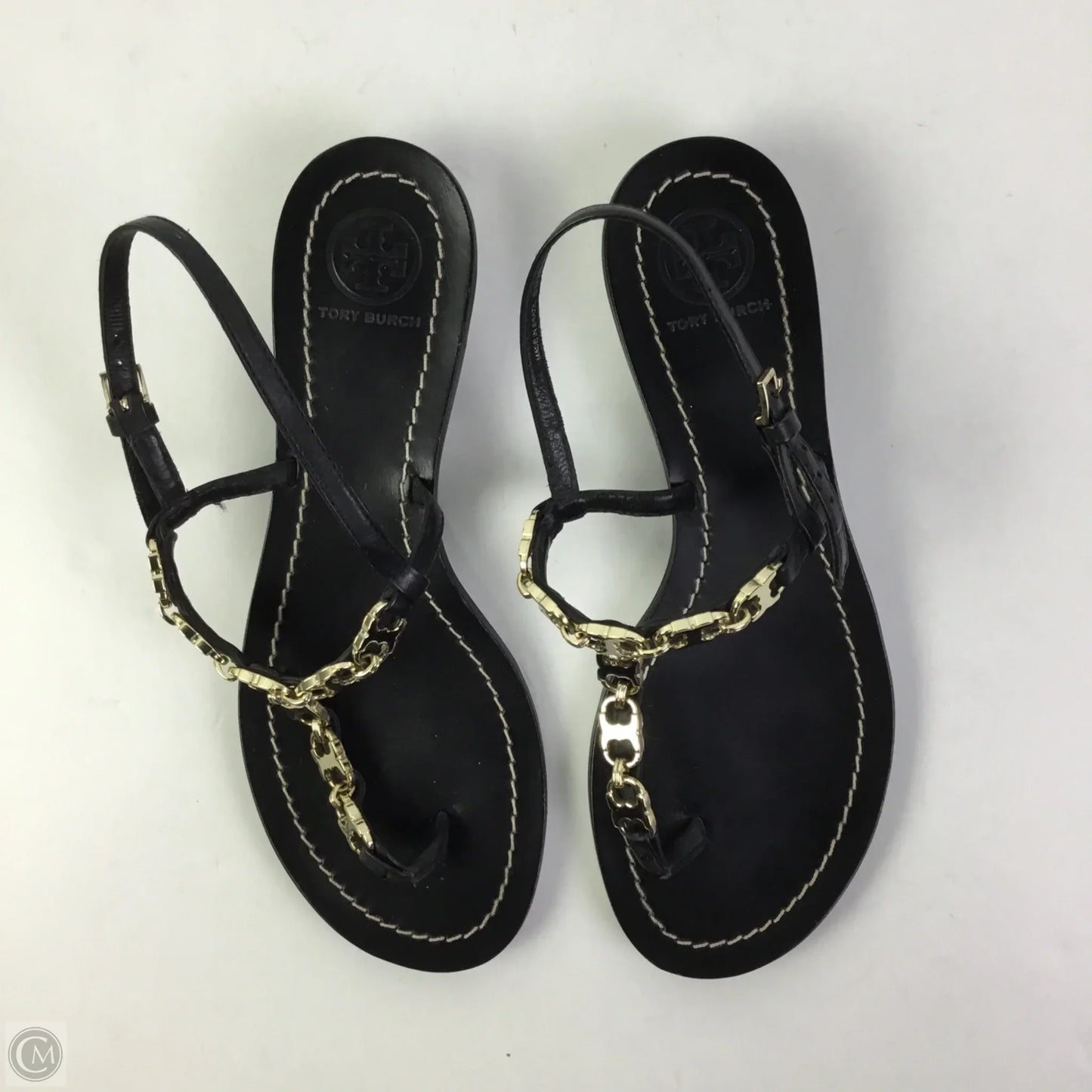 Sandals Designer By Tory Burch In Black, Size: 6