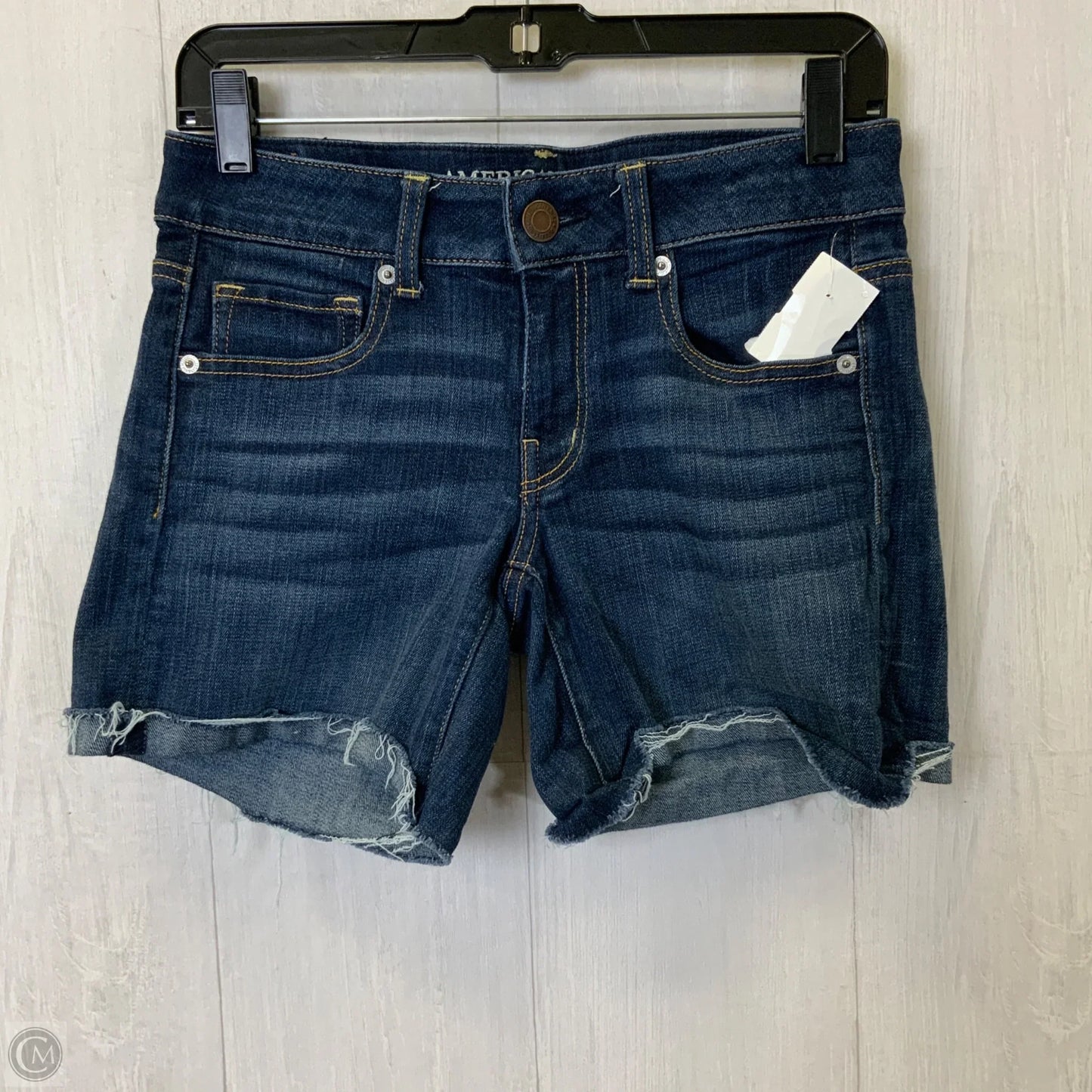 Shorts By American Eagle In Blue Denim, Size: 6