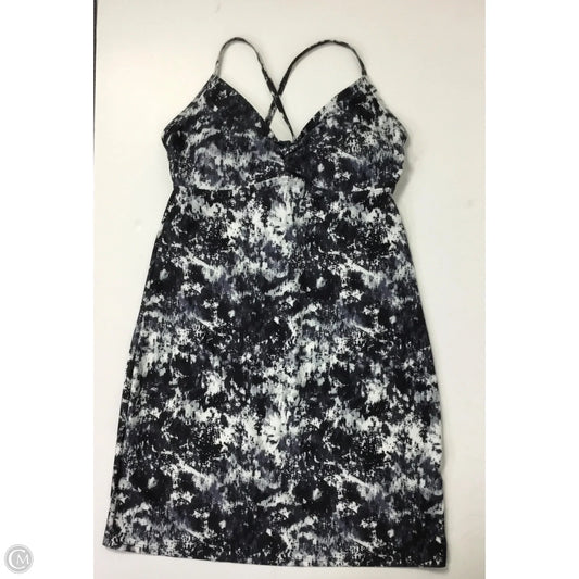 Athletic Dress By Athleta In Black & Grey, Size: Mp