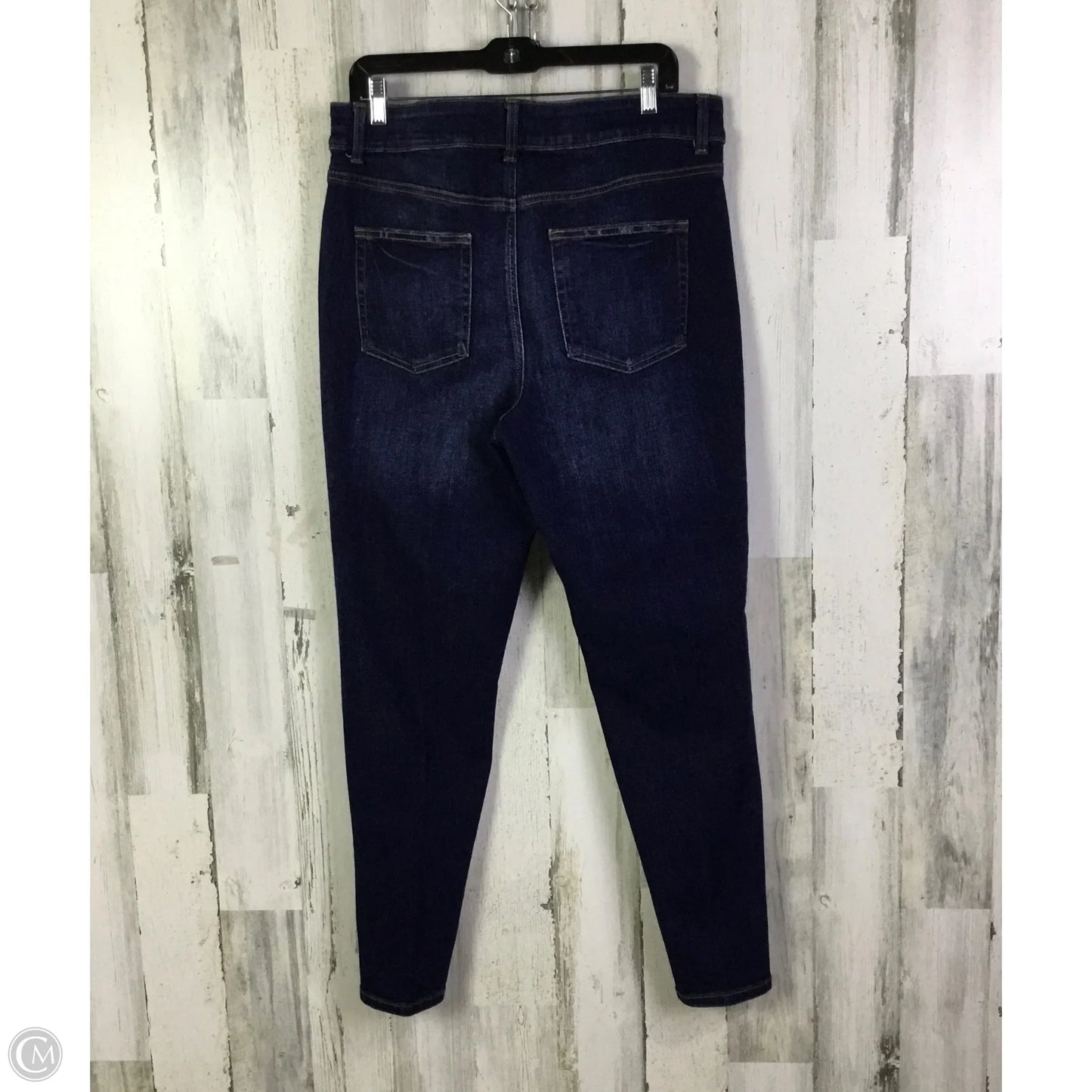 Jeans Skinny By Edgely In Blue Denim, Size: 16