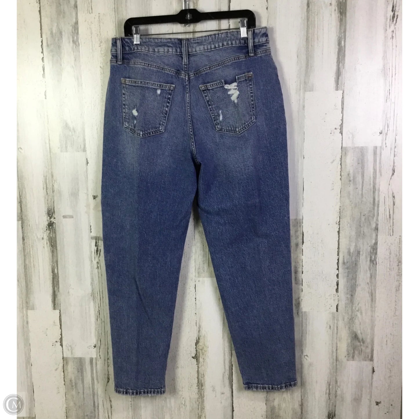 Jeans Straight By Edgely In Blue Denim, Size: 16