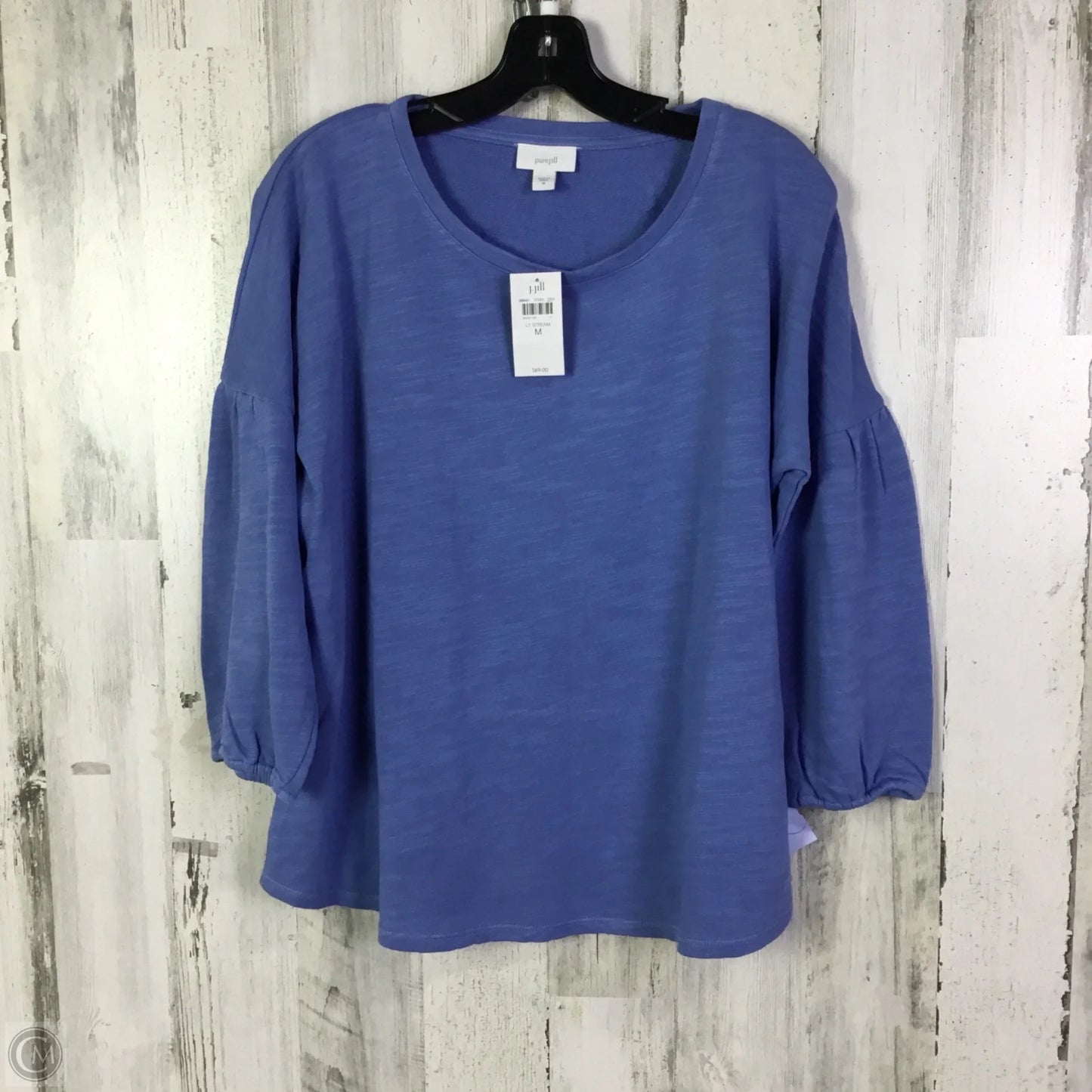 Top 3/4 Sleeve By Pure Jill In Blue, Size: M