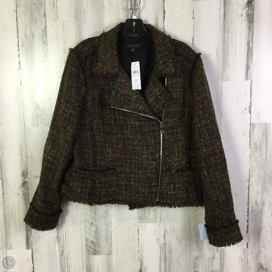 Jacket Moto By Ann Taylor In Multi-colored, Size: 1x