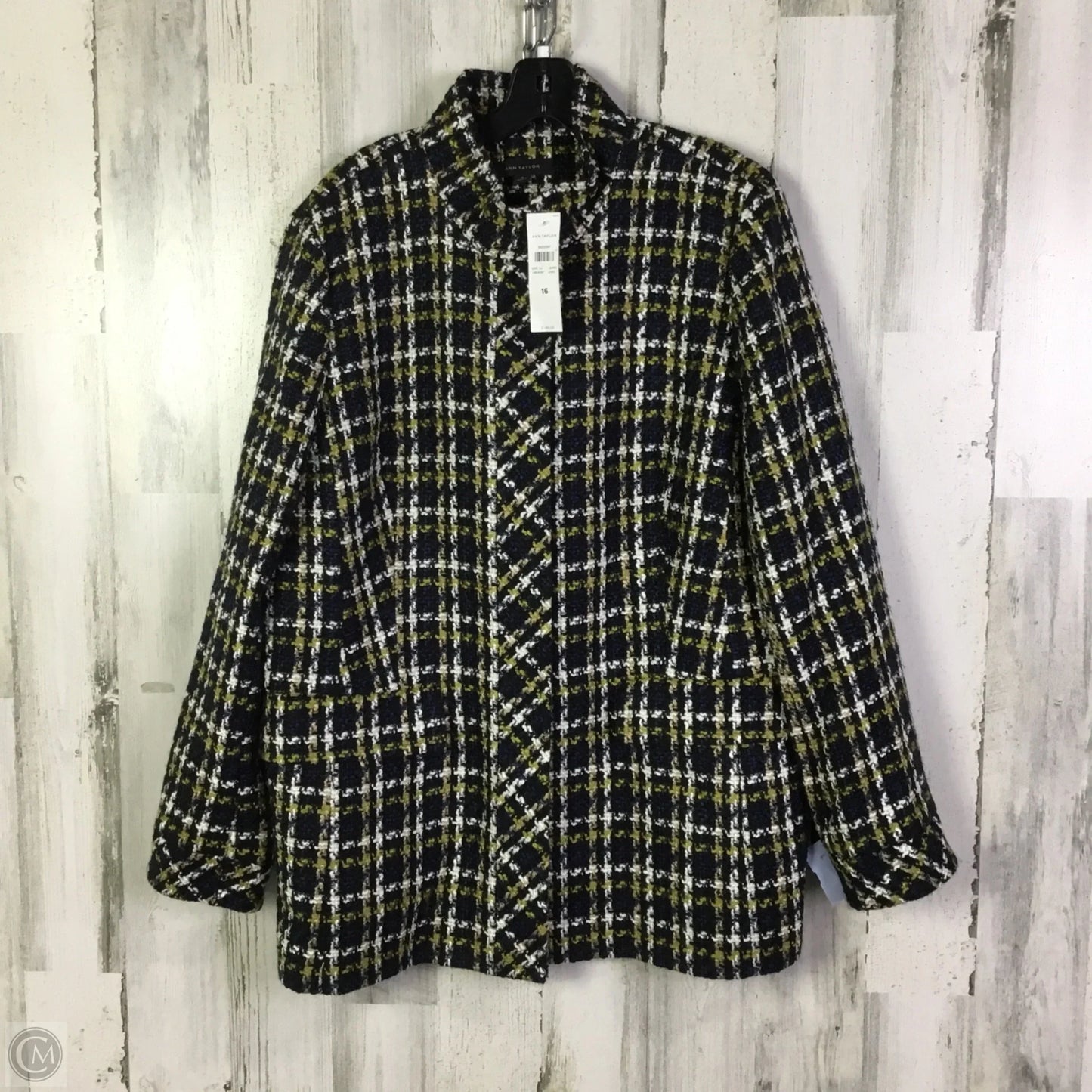 Jacket Other By Ann Taylor In Blue & Tan, Size: Xl