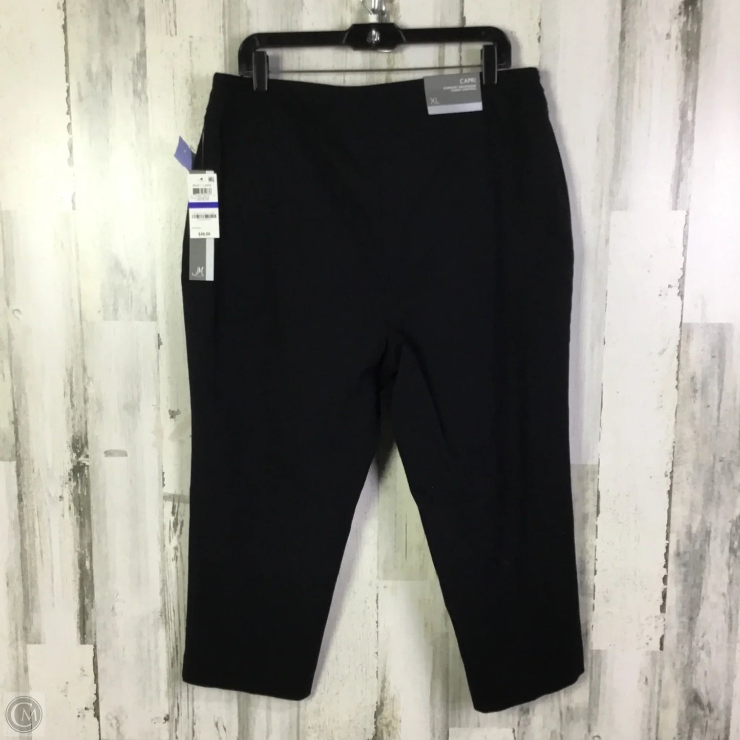 Capris By Jm Collections In Black, Size: 16