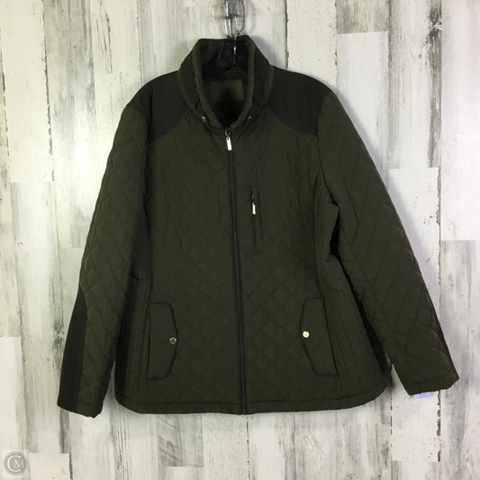 Jacket Puffer & Quilted By Gallery In Green, Size: Xl