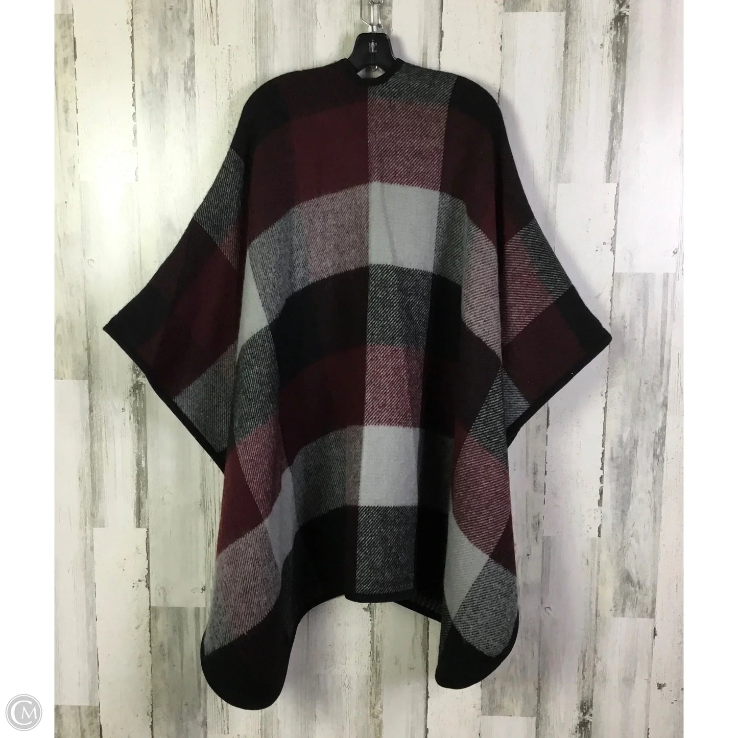 Shawl By Marc New York In Black & Red, Size: Osfm