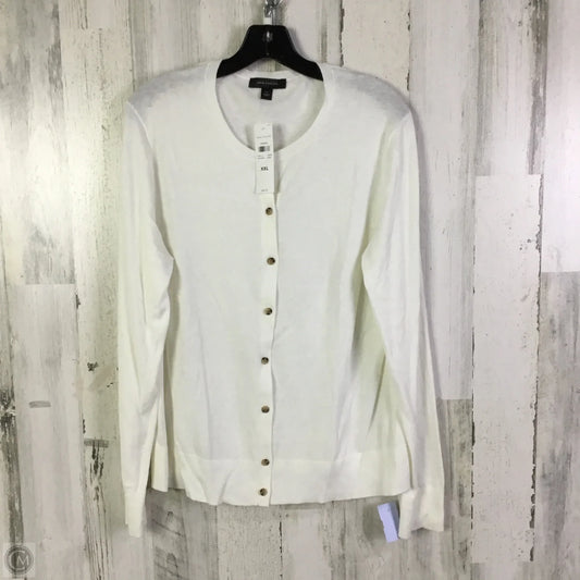 Cardigan By Ann Taylor In Ivory, Size: Xxl