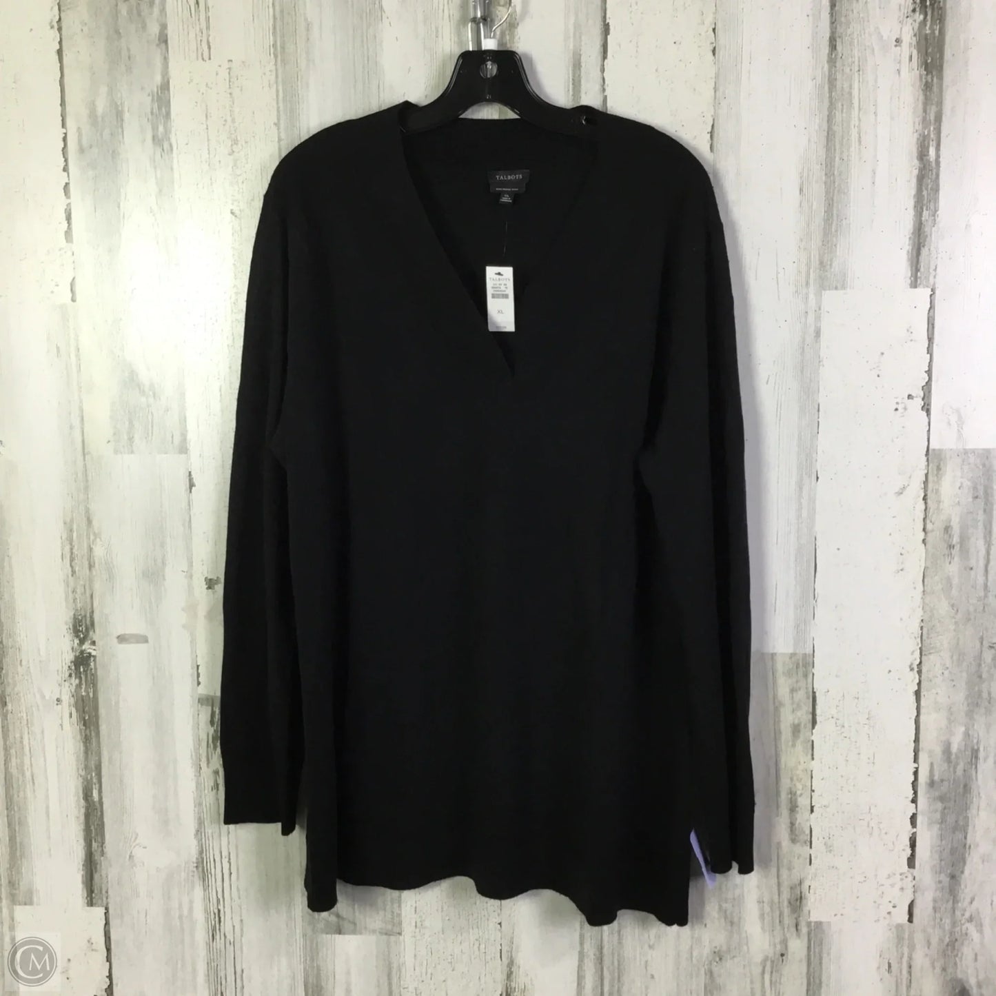 Sweater By Talbots In Black, Size: Xl