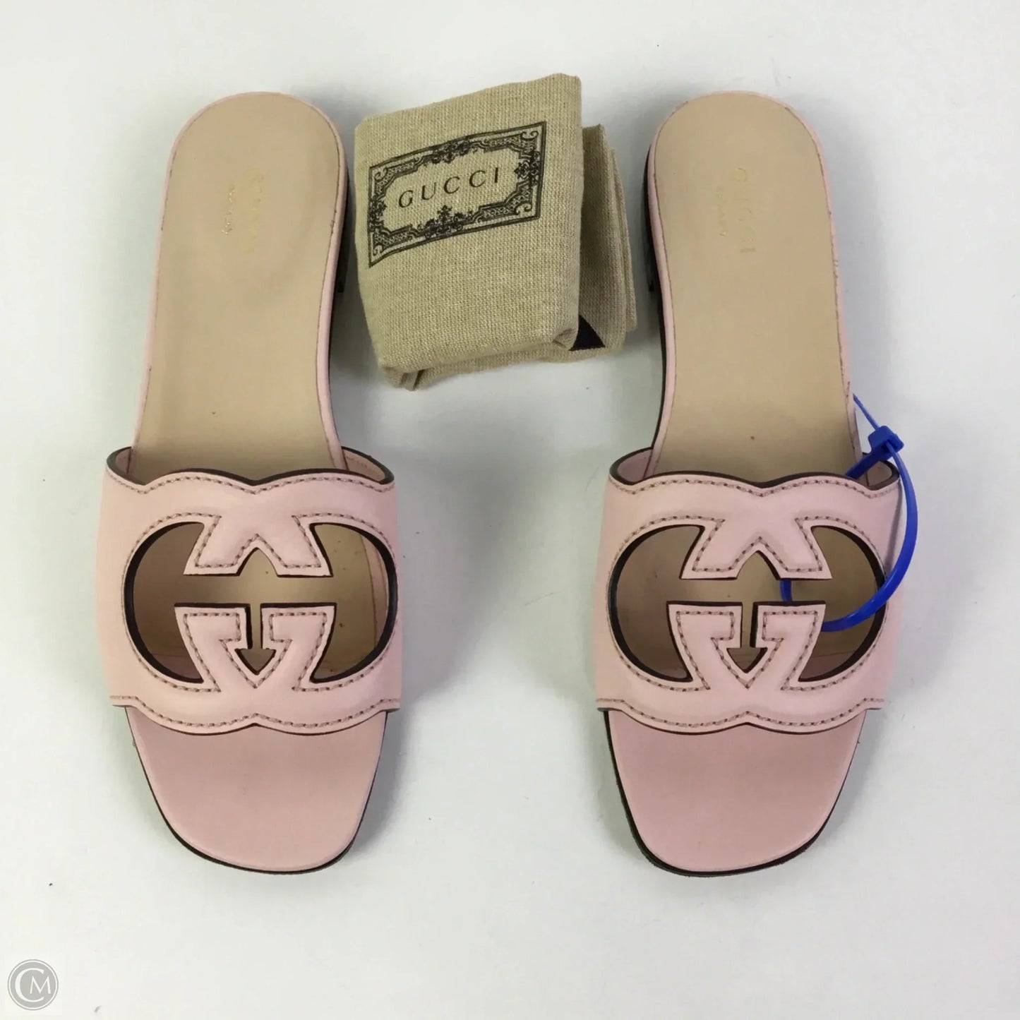Sandals Luxury Designer By Gucci In Pink, Size: 7