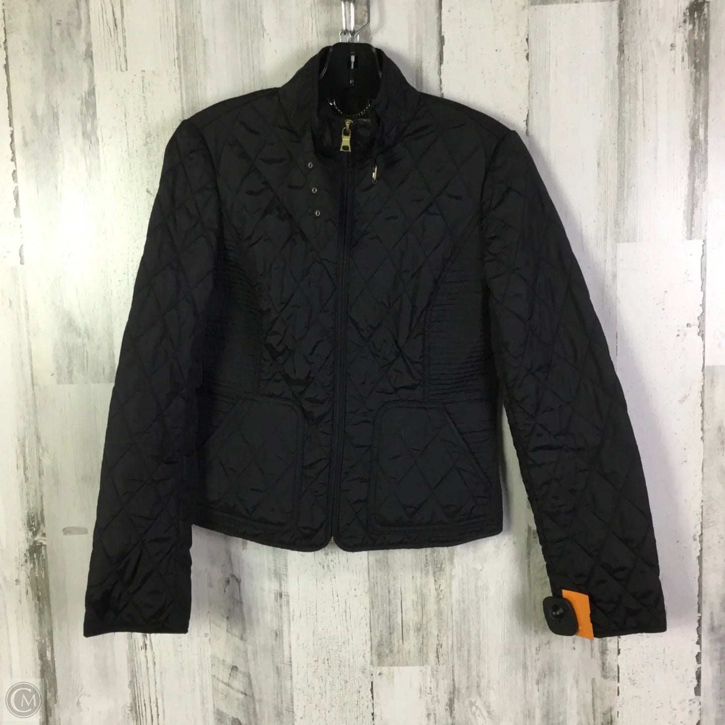 Jacket Puffer & Quilted By Banana Republic In Black, Size: S