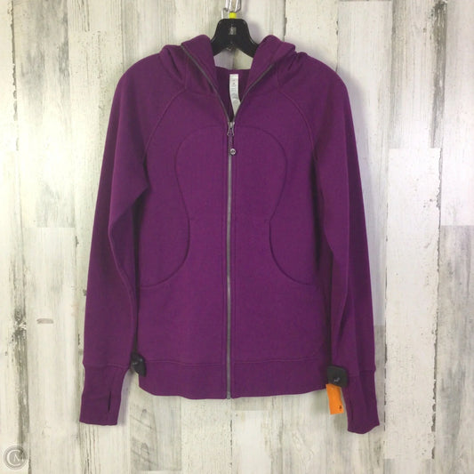 Athletic Jacket By Lululemon In Purple, Size: 6
