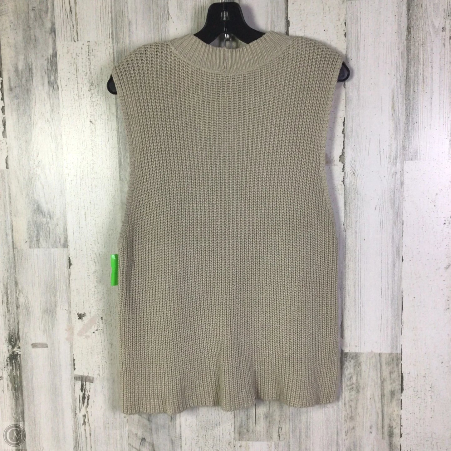 Vest Sweater By Express In Tan, Size: L