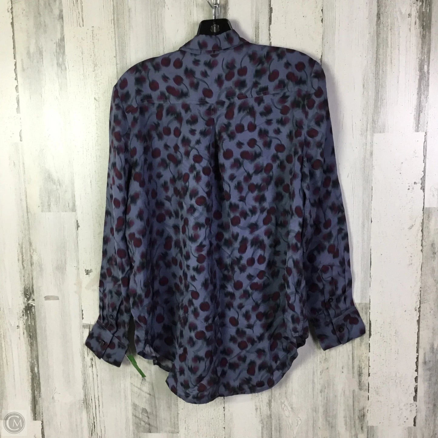 Blouse Long Sleeve By J. Crew In Blue & Purple, Size: S