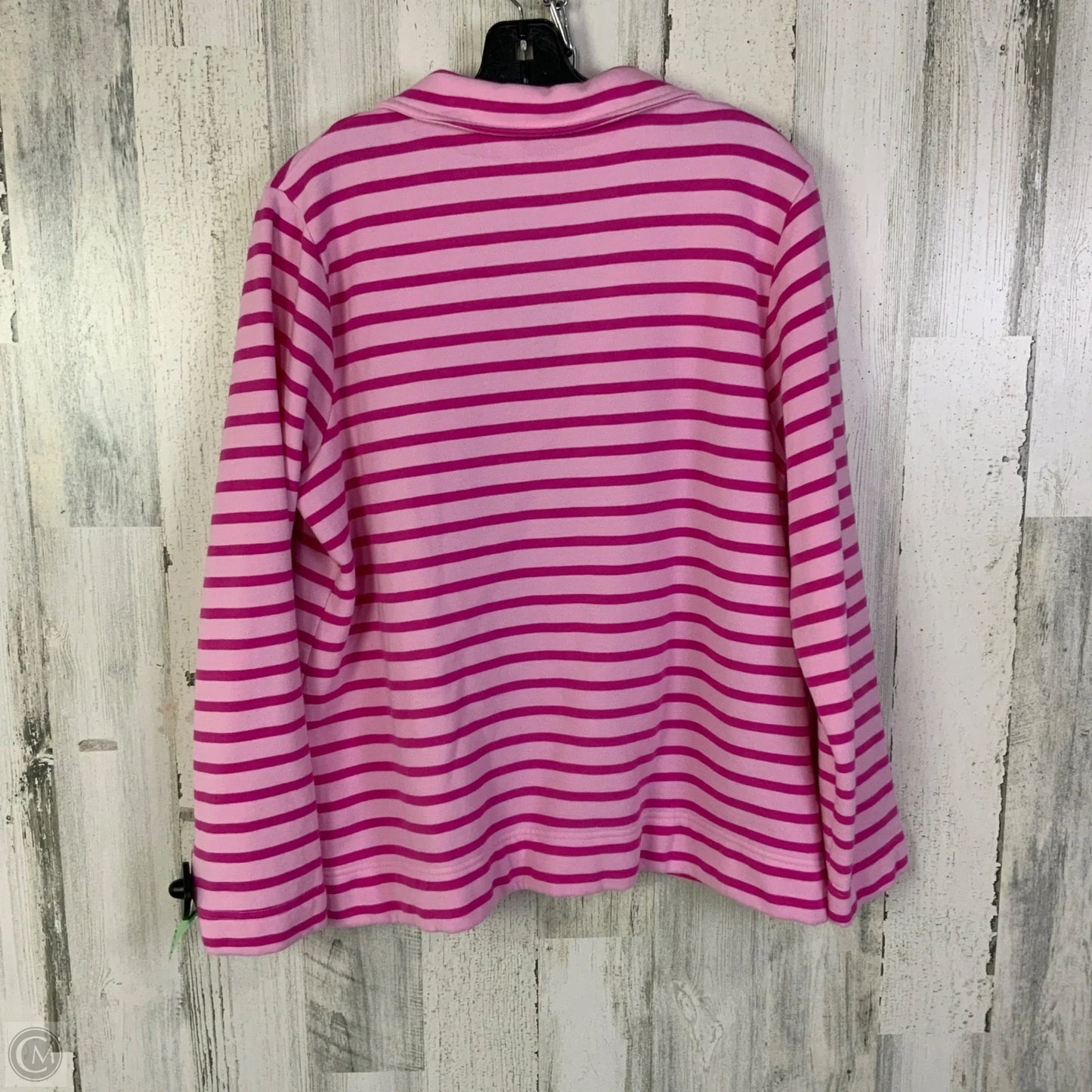 Sweatshirt Collar By Talbots In Pink, Size: Xl