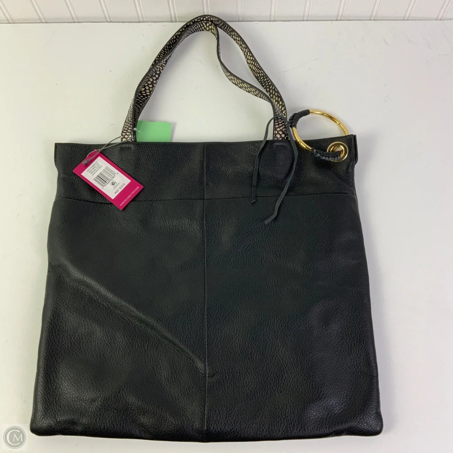 Handbag Leather By Vince Camuto, Size: Large